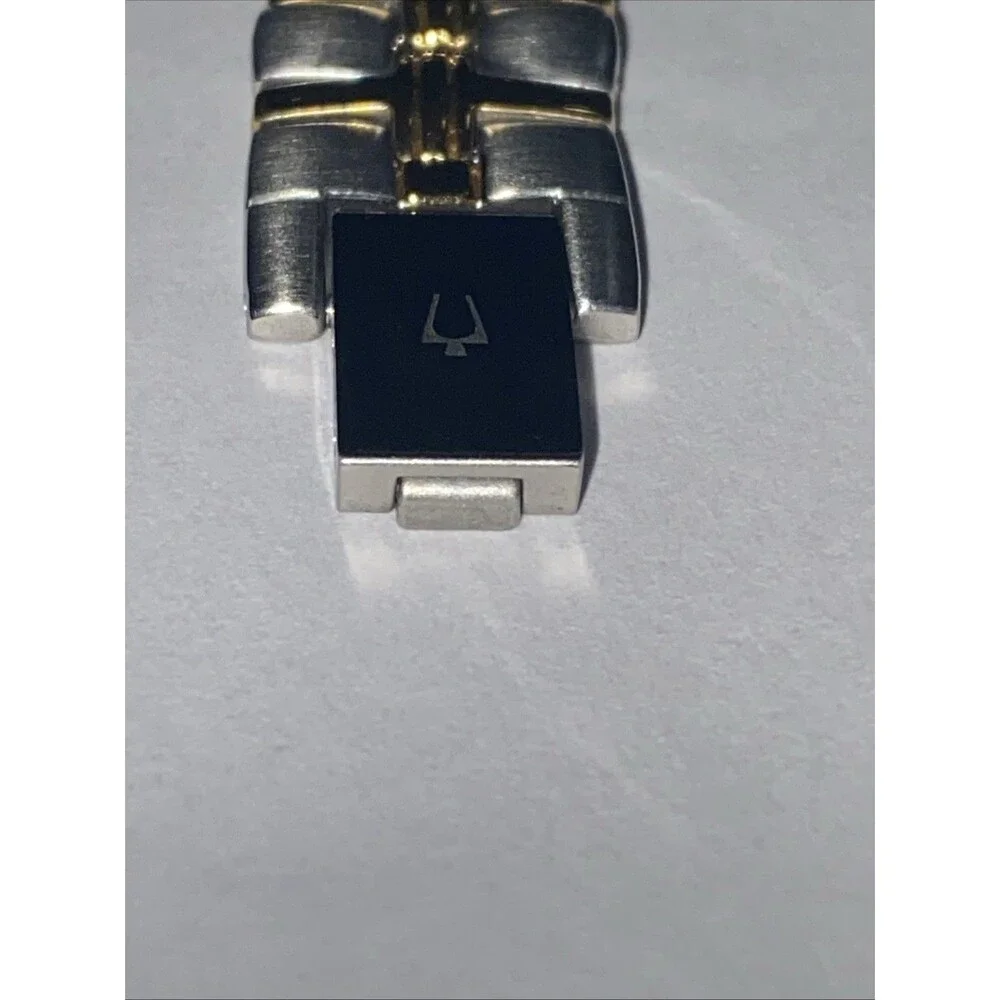 Women’s Bulova Two-tone Quartz Date Watch 17 Base Metal Japan Movt C9671183